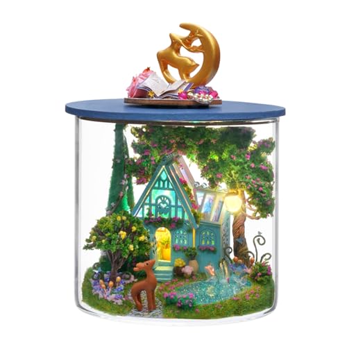 Spilay DIY Miniature House Kit for Adults, Miniature Dollhouse Kit - color: Fantasy Wonderland