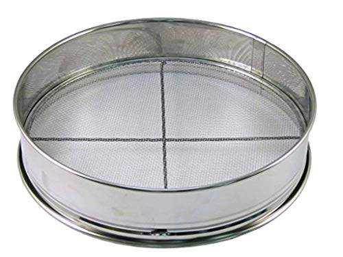 Stainless Bonsai Tool Soil Sieves Set with 3 Nets - 14.5"x 14.5"x 3" (X-1)