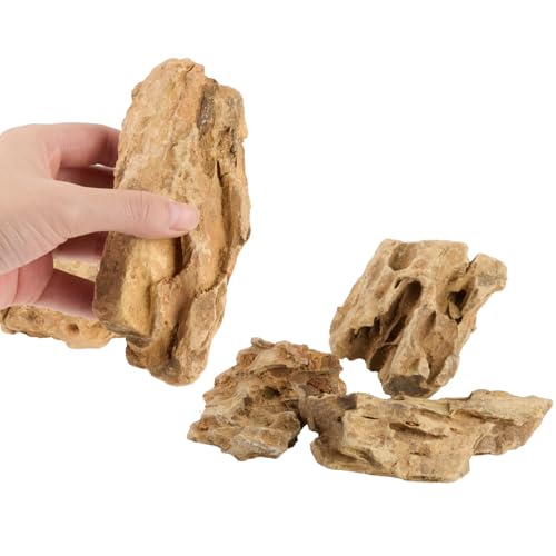 Natural Dragon Stones 10lb,Aquarium Aquascaping Rocks（2-8 inch） | Aquascaping Stone for Fish Tank,Terrariums,Paludariums, Reptile Enclosures & Gardens,Landscaping Rocks - color: Dragon Stone, size: 10Lb (2-8 inch)