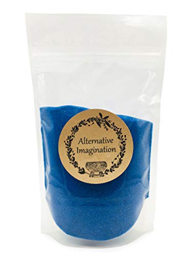 Blue Fine Colored Sand for Ritual Use, Zen Gardens, Incense Burners, Smudging Bowls, Unity Ceremonies, Mandalas, Spiritual Practices, Arts & Crafts by Alternative Imagination (1 Pound) - color: Blue