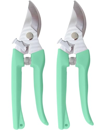 Flower Scissor, Floral Shear for Cutting Fresh Flowers (Green, 2 Pack) - color: Green, size: 2 Pack