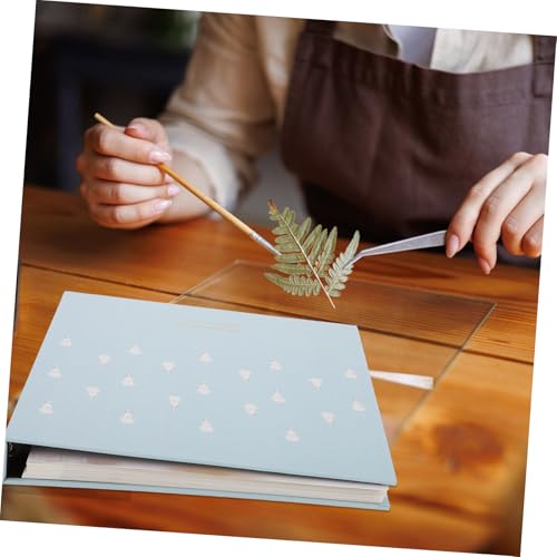 Pressed Flower Collection Book Botanical Specimen Album for Preserved Leaves Laminated Scrapbooking Storage with Loose Leaf Pages 9.25 X 9.05 X 1.18 Crafting and Display