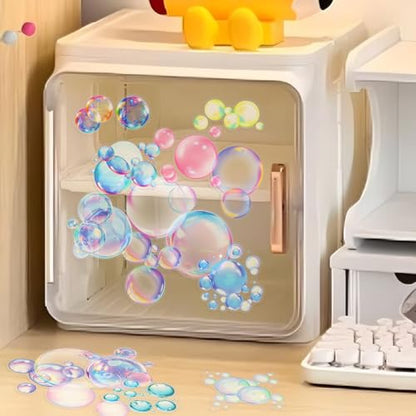 50Pcs Bubble Stickers, Waterproof PET 3D Holographic Bubble Stickers for Kids Teens Adults, Cute Iridescent Soap Bubble Decals for Water Bottles Laptops, Scrapbook, Party Gifts for Lovers - color: Transparent Bubble Stickers