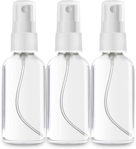 2 Oz (Pack Of 3) Clear Glass Spray Bottles, BPA & BPF-Free - style: Pack Of 3