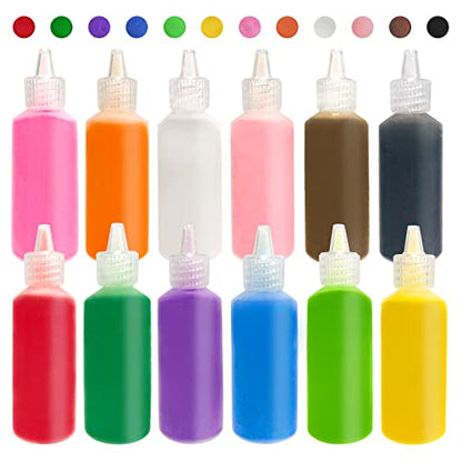 Panxxsen 12 PCS Art Sand,1.25oz Bottles DIY Arts and Crafts Kit,Scenic Sands for Arts & Crafts,Terrarium Sands Play DIY Drawing Sandbox Wedding Sand for Decorations and Crafty Collection Sand Bottles - size: 12 PCS
