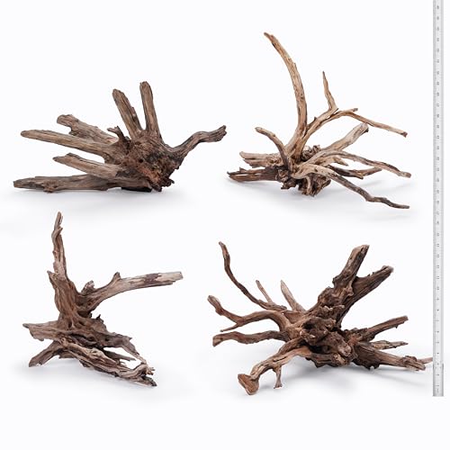 LANDEN Kueiyang Hornwood Aquarium Driftwood 4pcs 12-16in Fish Tank Decor - size: XL (12-16 inches, 30-40cm), 4pcs