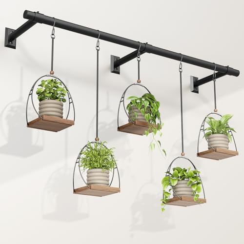 Plant Hanging Rod, 80 Inch Window Plant Hanger for Indoor Plants - size: 80 Inch