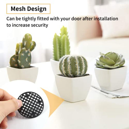 Bivethoi Plant Pot Mesh Hole Cover, 1.8" / 45mm, Black, 100pcs | Bonsai Drainage Mesh Insert, Round Mesh Screen, Prevents Soil Loss, Bottom Grid Mat - color: Black, size: 100pcs
