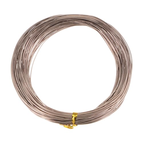 HARFINGTON Bonsai Training Wire 0.8mm Total 20mm 66 Feet Anodized Aluminum Wire Corrosion Resistant Garden Wire for Plants Bonsai Trees Shaping Bending Indoor, Brown - color: Brown, size: 0.8mm