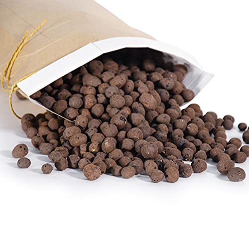 D'vine Dev 8qt Expanded Clay Pebbles, Planter Filler Balls, 97-F-2 | Lightweight & Porous Design, Improves Drainage and Aeration, Moisture Balance, Ideal for Hydroponics, Orchids & Gardening - size: 8qt