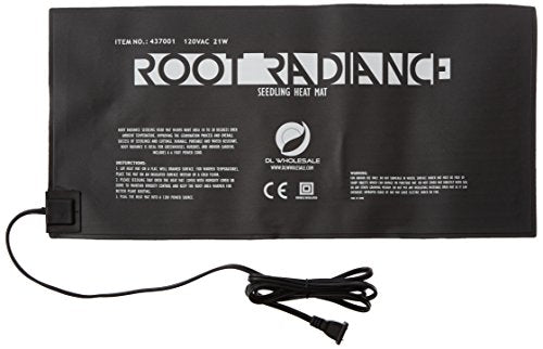 Seedling Heat Mat Pad 20.75” x 10” for Plant Seed Starting, Indoor Germination Supplies Black, Small - size: 20.75 by 10-Inch