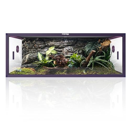 Phailozoo Stackable Reptile Enclosure, 85 Gallon Bearded Dragon Tank - color: Royal Purple, size: 85 Gallon