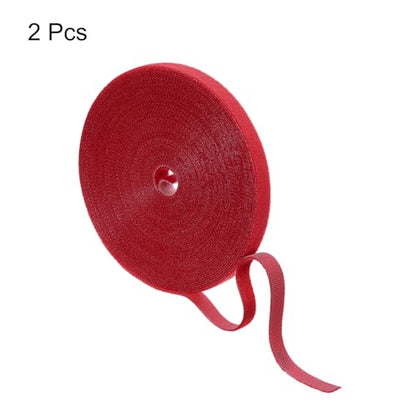 HARFINGTON 2pcs Garden Plant Tape 33ft 25/64" Reusable Garden Plant Ties Strap Nylon Plant Twist Tie for Plant Gardening Home Office, Red - color: Red, size: 33ft x 25/64"