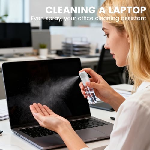 4 Pack Refillable Spray Bottle, Reversible Small Empty Spray Bottle with Fine Mist, Leak Proof - for Cleaning Solutions, Mosquito prevention, Face & Hair Mist - 4pk 0.68 OZ / 20 ML - color: Grey, size: 0.7 Ounces
