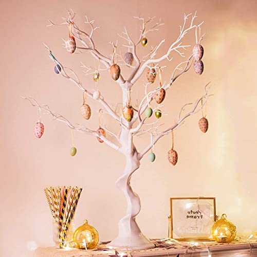 Tree Centerpieces for Weddings White 23in - Decorative Ornament Display Tree for Tables, Tree Branches for Decoration, Artificial Manzanita Tree Centerpiece for Christmas Birthday Party Decor - size: 23in