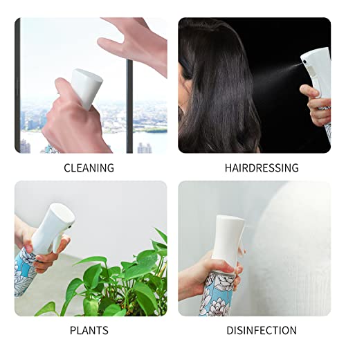 Hair Spray Bottle,Continuous Water Mister Empty Spray for Hairstyling, Cleaning, Plants, Misting and Skin Care - color: green