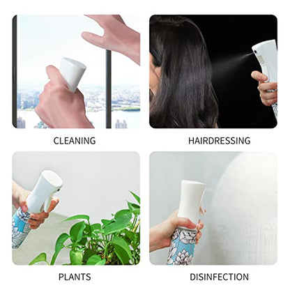Hair Spray Bottle,Continuous Water Mister Empty Spray for Hairstyling, Cleaning, Plants, Misting and Skin Care - color: green