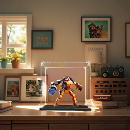 Clear Acrylic Display Case, Easy Assembly Showcase Boxes(16x13x14inch) | dofopo Dust Protection Case for Action Figures and Dolls, Alternative Glass Box for Collectibles Commemorative Gifts - size: 16x13x14inch,40x33x35cm