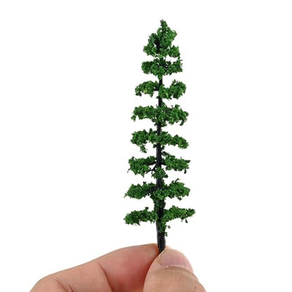 dophee 28Pcs Plastic Model Trees Artificial Scenery Trees (Palm Trees)