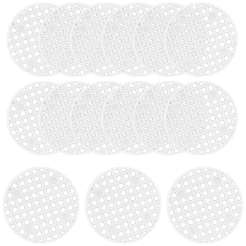 Bivethoi Plant Pot Mesh Hole Cover, 1.8" / 45mm, White, 100pcs | Bonsai Drainage Mesh Insert, Round Mesh Screen, Prevents Soil Loss, Bottom Grid Mat - color: White, size: 100pcs