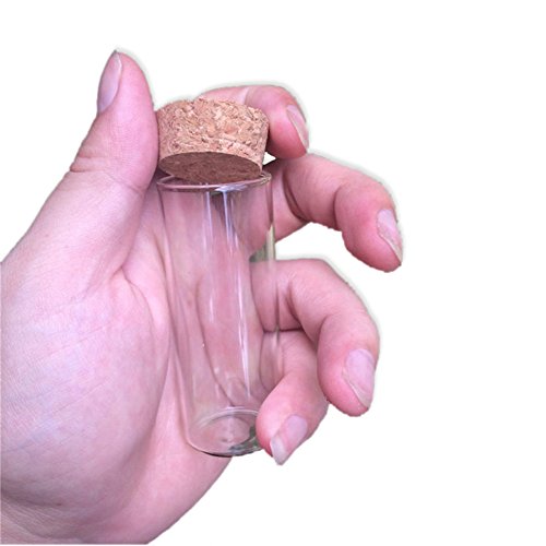 30x75mm 35ml Glass Vials Jars Test Tube With Cork Stopper Empty Glass Transparent Clear Bottles 12pcs (12, 35ml-30x75mm) - size: 35ml-30x75mm