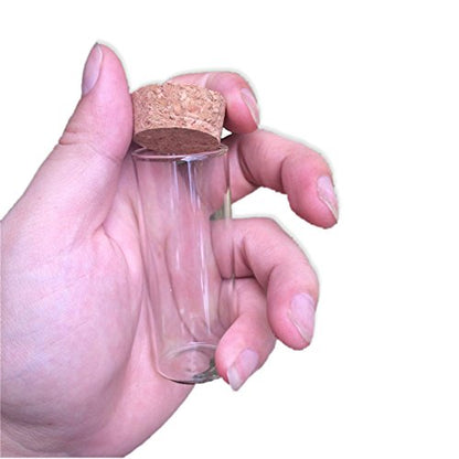 30x75mm 35ml Glass Vials Jars Test Tube With Cork Stopper Empty Glass Transparent Clear Bottles 12pcs (12, 35ml-30x75mm) - size: 35ml-30x75mm
