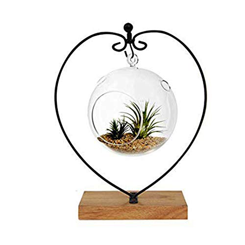 Hanging Ornament Display Rack Stand Hook Chrismas Ornament Party Decoration Holder Pot Hanging Terrarium Home Office Decor Hanger (1, Rectangle)