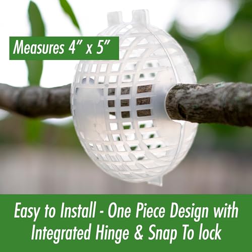 Air Layering Propagation kit with Zip Ties | 12 Pack | 4 inches Wide x 5 inches Long | Plant Rooting Pods - Supports Aerial Roots Growth | Ventilated and Hinged Design | Made in USA