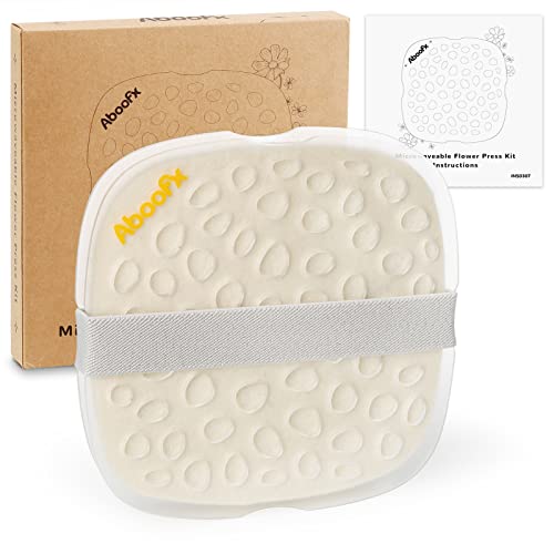Aboofx Microwave Flower Press Kit, 6.3" Quick Drying Pressed Flower - size: 6.3 x 6.3 inches