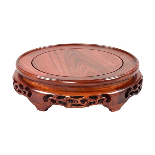 Wooden Pedestal Inheritable Rosewood Solid Wood Display Stand Base - size: 6.8" L X 7.8'' X 2.3" H