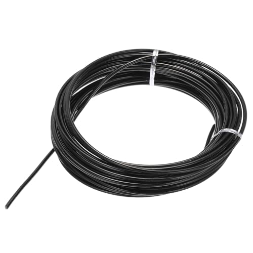 MECCANIXITY 34 Gauge Aluminum Craft Wire, 33 Feet Bendable Wire Metal Armature Wire for Jewelry Making DIY Sculpting Floral Wreath Making Wire Wrapping Christmas Ornaments (34 AWG Black) - color: Black, size: 34 Gauge, 33 Feet