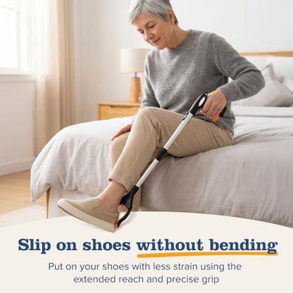 EZPIK Pro 32" Foldable Grabber Reacher Tool for Seniors - Grabbers for Elderly Reaching Tool Heavy Duty Pickup Trash Picker Upper Equipment - Claw Grabber Stick for Reaching Aids, Weed Gripper - size: 32" (Pack of 1) - Silver