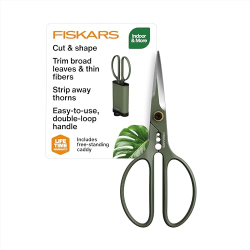 Fiskars 6" Plant Shaping Shears & Holder, Precision Indoor Gardening Snips - size: Shaper Plant Shears