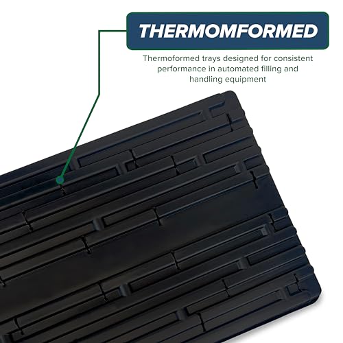 10 Plant Growing Trays (WITH Drain Holes) - 20" x 10" - Perfect Garden Seed Starter Grow Trays: For Seedlings, Indoor Gardening, Growing Microgreens, Wheatgrass & More - Soil or Hydroponic - size: Pack of 10