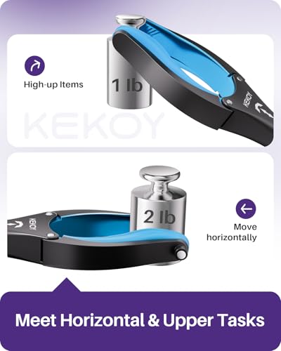 Kekoy 36inch Grabber Reacher Tool for Seniors, Foldable Reacher Grabbers Pickup Stick with Anti-Slip 360° Rotating Jaw, 4" Wide Extended Claw with Magnet for Disabled, After Surgery Recovery - size: 36 Inch of 1 Pack