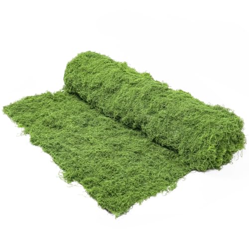 Artificial Green Moss Mat for Decor, Carpet Grass Wall 39.37 x 39.37 inch, Fake Moss for Outdoor Crafts Faux Moss for Plants Indoor DIY Table Centerpieces, Wedding, Party, Planters - color: Light Green-39.37*39.37 Inch