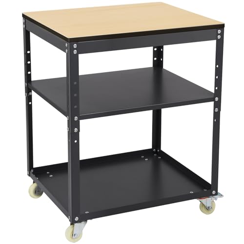 Planer Stand with Wheels, 550 lbs Load Capacity Power Tool Stand, Height Adjustable Miter Saw Stand with Extension Rollers, Heavy Duty Rolling Stand for Planers, Saws, Bench-top Machines & Power Tools