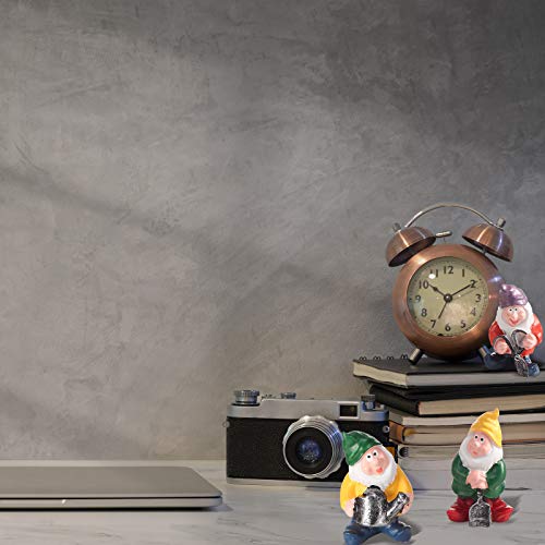 Jetec 7 Pieces Gnomes Fairy Resin Statues Miniature Garden Mini Gnome Statue for Table and Garden Decoration for Holiday Festival Decoration, Relatives Friends