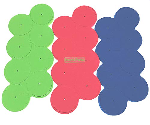 Neoprene Inserts 3 Inch Clone Collar, Blue Green Red, Pack of 24 - color: Blue Green Red ( Pack of 24