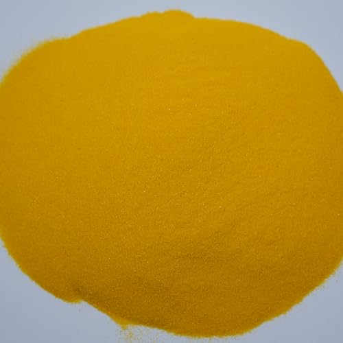 Emineyo Colored Sand,Craft Sand, Premium Fine Grained Color Sand for Crafts,Sand Art,Sand Painting,Vase Filler, Home Décor, Wedding Decorations,80-120 Mesh,300g/10.58oz (Yellow) - color: Yellow