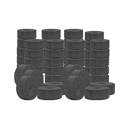 SUCOHANS 50 PCS Cloning Collars Inserts Premium Grade Foam | Fits 2'' Net Cups Cloner Collars for Hydroponics Plant Germination in DIY Cloner & Clone Machines (Black) - size: 50