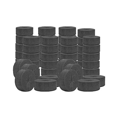 SUCOHANS 50 PCS Cloning Collars Inserts Premium Grade Foam | Fits 2'' Net Cups Cloner Collars for Hydroponics Plant Germination in DIY Cloner & Clone Machines (Black) - size: 50