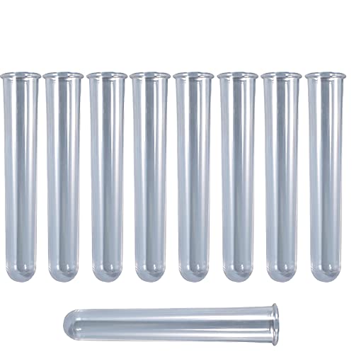 9Pcs Clear Test Tubes for Plant Propagation Station Hydroponic/Flowers for Home Office Desktop Decoration (9Pcs Clear Test Tubes) - color: 9Pcs Clear Test Tubes