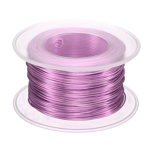 Generic Bonsai Wires Anodized Aluminum Training Wire Roll 0.8mm Gauge 98ft Length Bendable Bonsai Tree Wires for Garden, Horticulture, Landscape, Planting, Light Pink