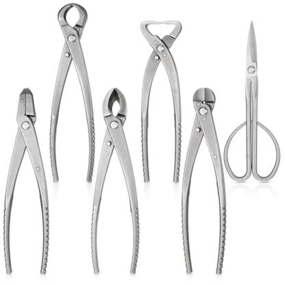 6 Pcs Bonsai Tools Set for Precise Pruning & Shaping Tasks