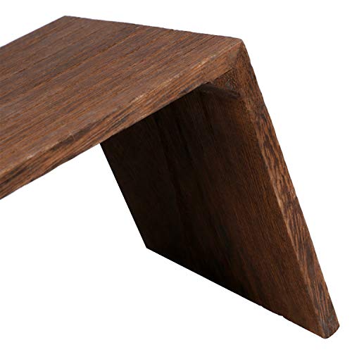 MOOCA Wooden Jewelry Display Stand Set, 5-Piece Product Risers | 5-piece brown wooden riser set in varied heights creates tiered displays for rings, watches, necklaces, and bracelets. - color: Brown N Shape, 5 Pieces