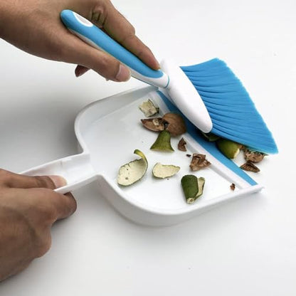 Small Broom and Dustpan Set, Small Dustpan and Brush Set, Mini Dust pan and Brush, Hand Broom and dust pan, Mini dustpans are Ideal for Cleaning Little Areas Like desks, Kitchens, pet Rooms. (3 Set) - size: 3pcs