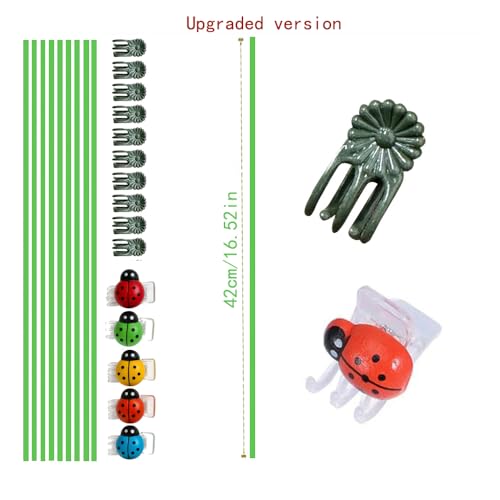 16.5Inch Plant Support Stakes 10Pcs for Garden Plants and Flower