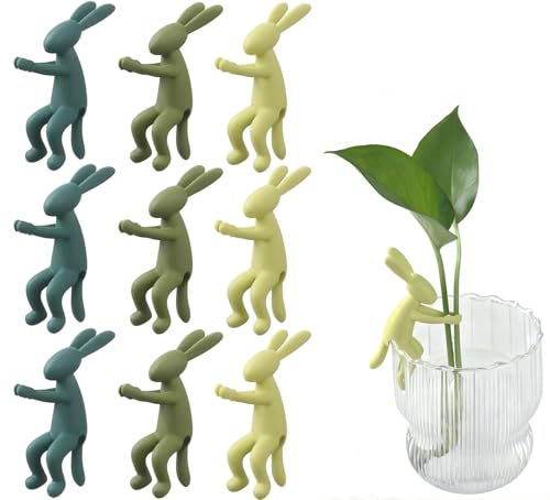 9 Pack Plant Propagation Buddy, Hydroponic Plant Stem Support, Plant Cutting Holder for Shoots, Cute Plant Propagation Support Growth Tool for Indoor