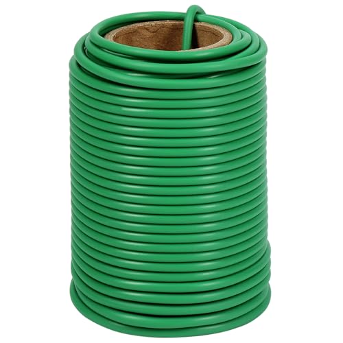 Shintop Plant Ties, 65.6ft 3.5mm Soft Garden Wire for Climbing Plants | Garden Ties, Flexible Plastic Coated Wire, Strong Wire Core, Easy to Bend and Wrap, For Plant Training and Garden Support - size: 65.6ft